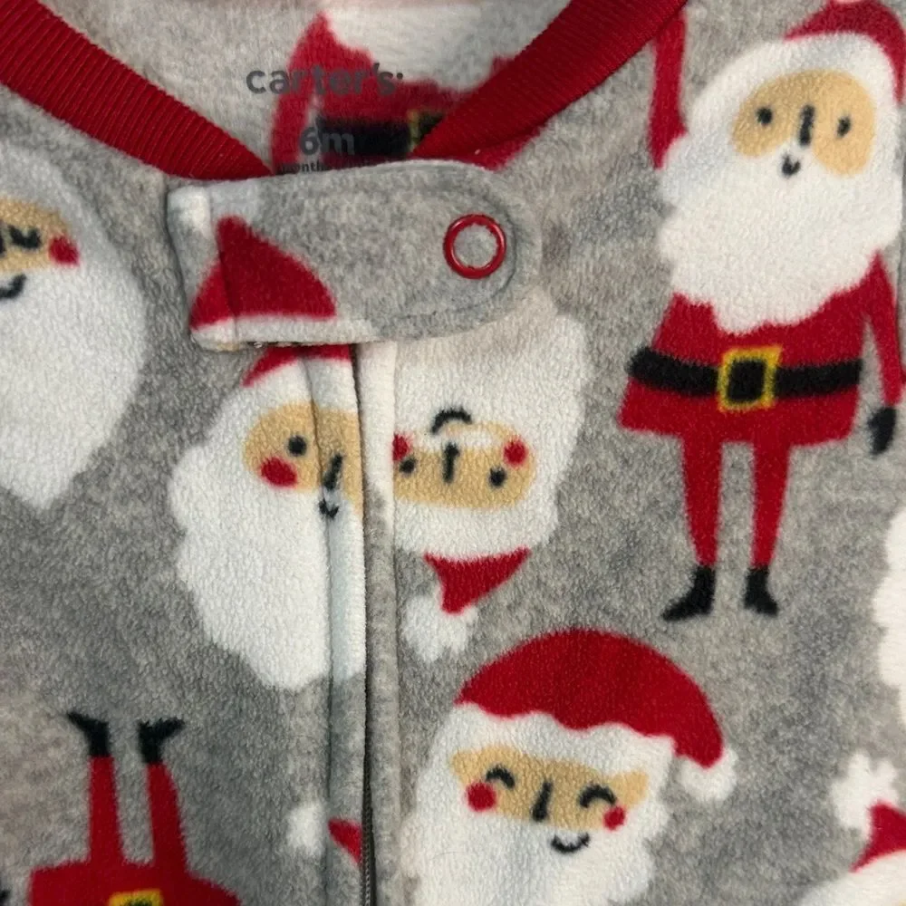 Christmas-Santa Print and present- Baby Onesie - 6months